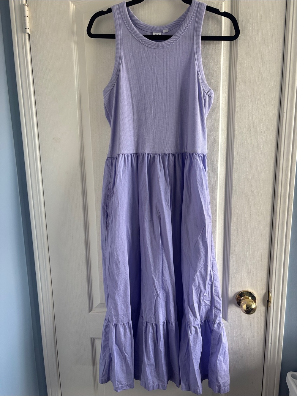 GAP Lavender Tiered Tank Dress